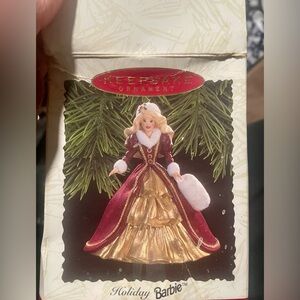 Hallmark 1996 Holiday Barbie Christmas Ornament